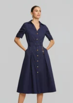 Σεμιζιέ φόρεμα από ποπλίνα LYNNE SS26 - Image 4