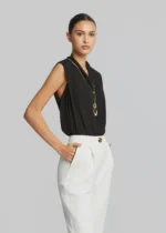 Sleeveless wrap blouse with necklace LYNNE SS26 - Image 4