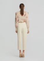 Printed cropped shirt with lace LYNNE SS26 - Image 5