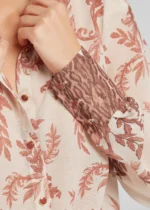 Printed shirt with contrasting cuffs LYNNE SS26 - Image 5