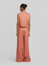 Λινό ίσιο παντελόνι με πιέτες LYNNE SS26 - Image 5