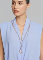 Sleeveless wrap blouse with necklace LYNNE SS26 - Image 5
