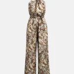 Printed jumpsuit with satin look LYNNE SS26