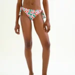 Σλιπ μπικίνι με δέσιμο και print κερασιού COMPANIA FANTASTICA SS26
