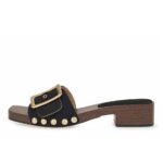 ΓΥΝΑΙΚΕΙΟ CLOGS ΜΑΥΡΟ ΚΑΣΤΟΡΙ SEVEN SS26