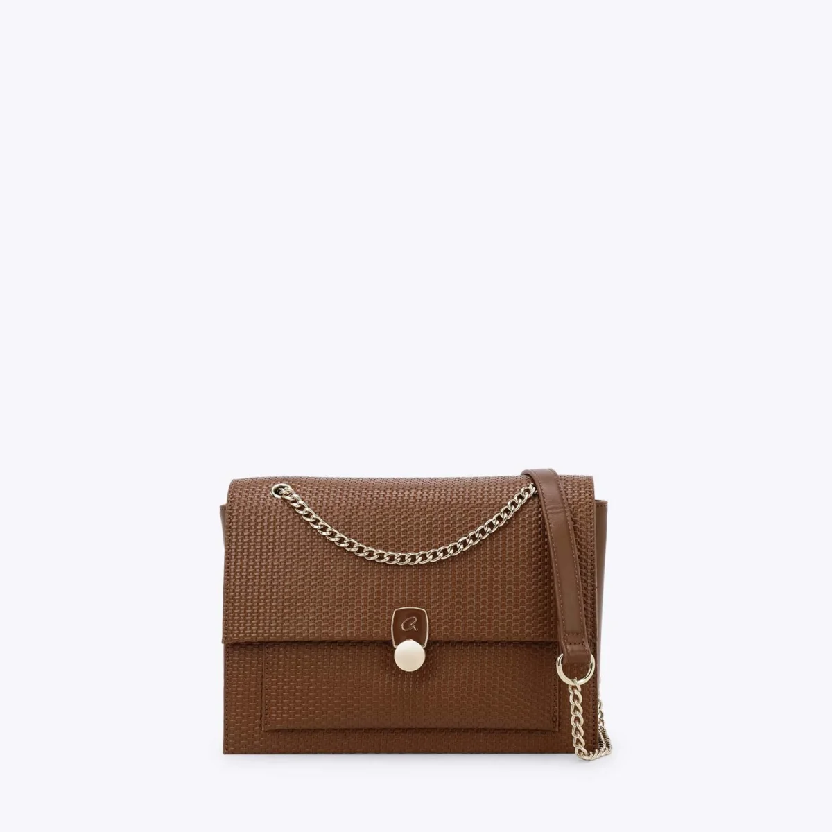 SHOULDER BAG WITH EMBOSSED DESIGN AXEL SS26