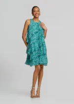Mini printed dress with ruffle layers LYNNE SS26 - Image 3