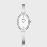L'Ovale Watch Steel, White, Silver Colour CLUSE SS26
