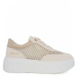 BEIGE STRAW SNEAKERS WOMEN SEVEN SS26