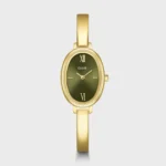 L'Ovale Watch Steel, Olive, Gold Colour CLUSE SS26