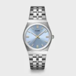 Retro 70s Watch Steel, Light Blue, Silver Colour CLUSE SS26