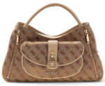 Jessa Girlfriend Satchel-Latte Logo GUESS SS26
