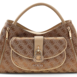 Jessa Girlfriend Satchel-Latte Logo GUESS SS26