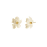 WILDFLOWER STUDS OFFWHITE GOLD  EDBLAD SS26