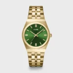 Retro 70s Watch Steel, Forest Green, Gold Colour CLUSE SS26