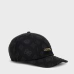 Baseball Cap Prnted Black Allvr GUESS SS26