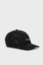 Baseball Cap Prnted Black Allvr GUESS SS26