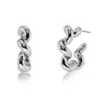 Spiral Hoops L Silver EDBLAD SS26