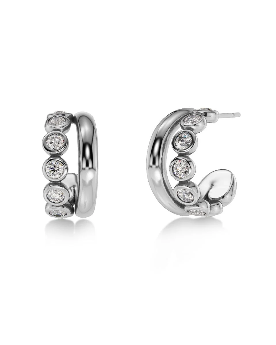 1 Grace Hoops L Silver EDBLAD SS26 - Image 1