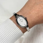 L'Ovale Watch Steel, White, Silver Colour CLUSE SS26 - Image 2