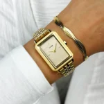 Fluette Watch Steel, Sand Texture Full Gold Colour CLUSE SS26 - Image 2