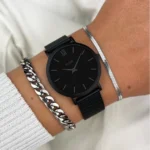Watch Minuit Black Metal Strap CLUSE SS26 - Image 2