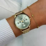 Minuit Multifunction Watch Steel, Sage Green, Gold Colour CLUSE SS26 - Image 2