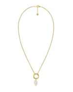 Beach Crystal Necklace Gold/Light Pink EDBLAD SS26 - Image 2