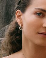 Chunky Eternal Earrings Silver EDBLAD SS26 - Image 2