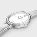 L'Ovale Watch Steel, White, Silver Colour CLUSE SS26 - Image 3