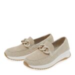 Women's Loafers Beige SEVEN SS26 - Image 3