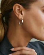 Monaco Earrings Small Silver EDBLAD SS26 - Image 3