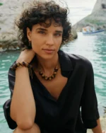 Aura Necklace Maxi Gold/Brown EDBLAD SS26 - Image 3