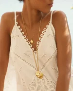 Petal Necklace L Gold EDBLAD SS26 - Image 3