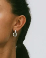 Chunky Eternal Earrings Silver EDBLAD SS26 - Image 3