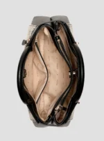 Black logo melinda triple compartment satchel bag GUESS SS26 - Image 4
