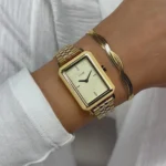 Fluette Watch Steel, Sand Texture Full Gold Colour CLUSE SS26 - Image 5