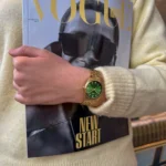 Retro 70s Watch Steel, Forest Green, Gold Colour CLUSE SS26 - Image 5