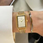 Fluette Watch Steel, Sand Texture Full Gold Colour CLUSE SS26 - Image 6