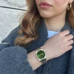 Retro 70s Watch Steel, Forest Green, Gold Colour CLUSE SS26 - Image 6