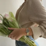 Boho Chic Petite Watch Mesh Crystals, Grey, Gold Colour CLUSE SS26 - Image 6