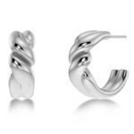 Twist Hoops L Silver EDBLAD SS26