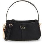 Γυναικεία τσάντα ώμου μαύρη mini bag SUNSET BYBLOS SS26
