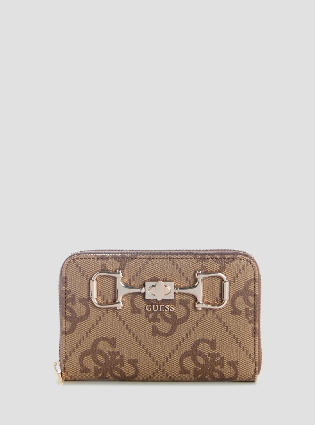 1 Brown logo janie medium zip around wallet GUESS SS26 - Image 1