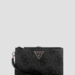 Πορτοφόλι Black logo laurel double zip organiser GUESS SS26