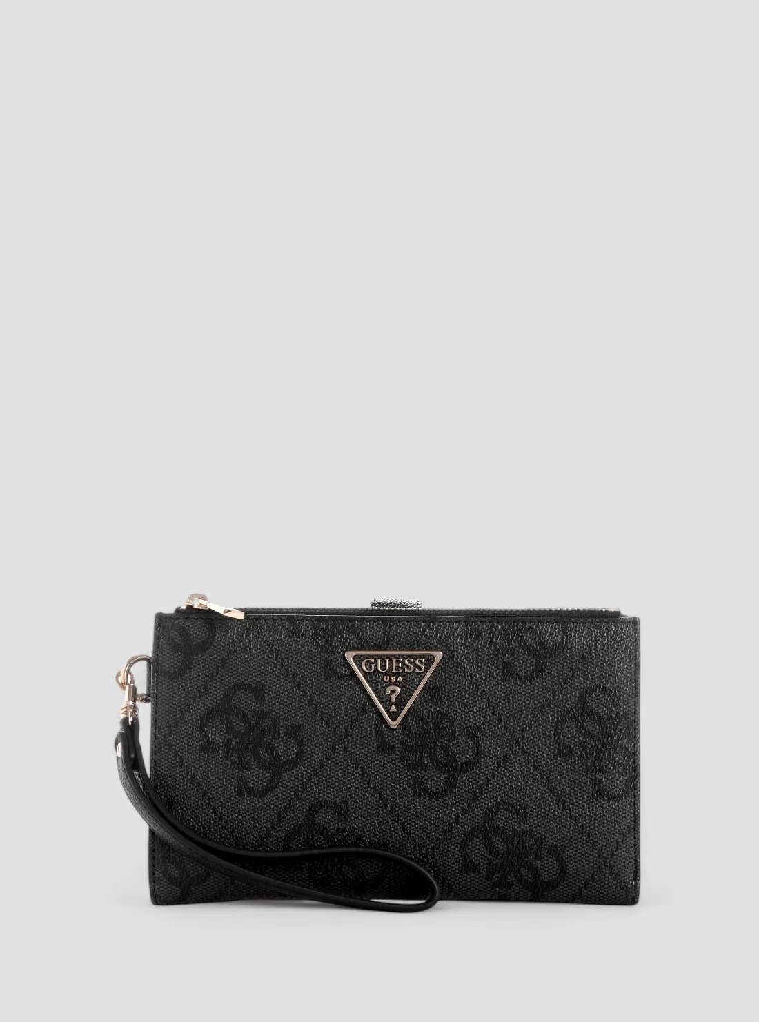1 Πορτοφόλι Black logo laurel double zip organiser GUESS SS26 - Image 1