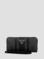 Πορτοφόλι Black logo laurel ii large zip around GUESS SS26