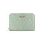Light sage πορτοφόλι isemay με μεσαίο φερμουάρ GUESS SS26