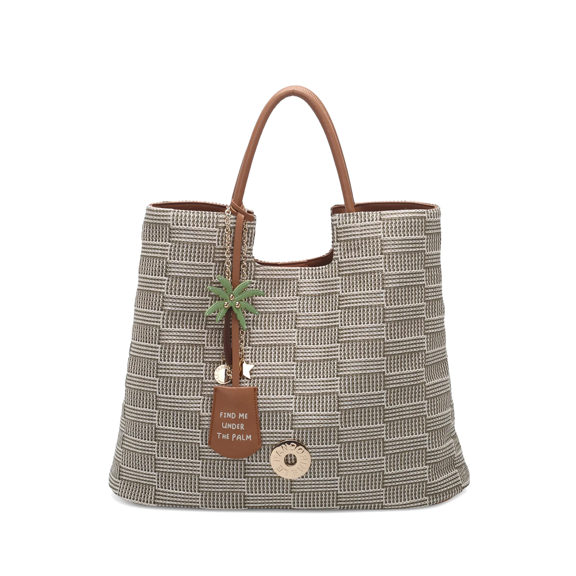 1 Shopping bag Miriam με ασορτί αξεσουάρ σε μπλε LE PANDORINE SS26 - Image 1