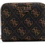 Πορτοφόλι γυναικείο brown logo GUESS SS26